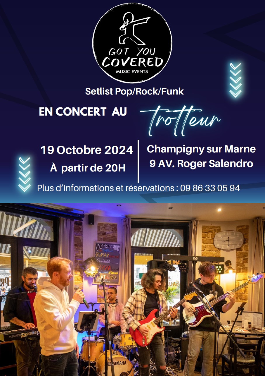 NOUVEAU: Concert au Trotteur, Champigny sur Marne